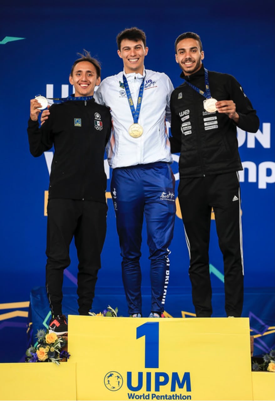World Championships podium — bronze medal